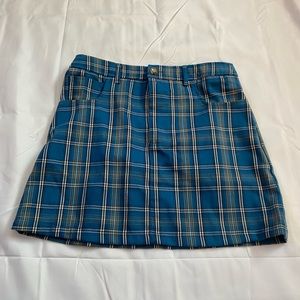 Blue plaid Forever 21 Skirt